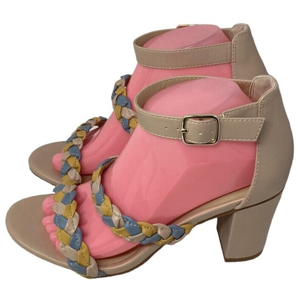 BC Footwear Wanna Be Heels Women's Size 8 Born in California Beige - Picture 4 of 10